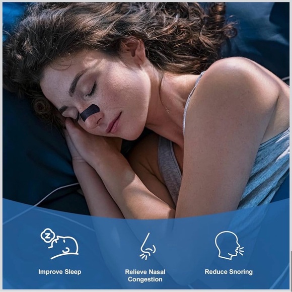 Nasal Strips for Snoring 60 Count, Anti Snore Strips, Sleeping, Breathing - Picture 5 of 6